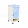 Mesa de Cabeceira para Leito Hospitalar Casa de Repouso ABS Armazenamento Mesa de Cabeceira Salão de Beleza Armário de Armazenamento Subclínica Aço Inoxidável Rodas Grossas