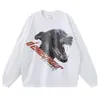 Camiseta de Manga Corta Estilo Nuevo 2026 con Estampado de Cabeza de Perro, Chaleco de Manga Corta Estilo Retro Americano Desgastado, Camiseta de Manga Larga de Marca de Moda