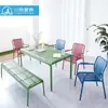 Cafetería Famosa en Internet de Té con Leche Set de Mesa y Sillas para Exterior Todo de Aluminio para Patio Jardín Balcón Asientos de Ocio Muebles de Exterior