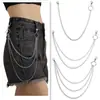 Cadena gruesa punk de joyería transfronteriza europea y americana, cadena corporal creativa personalizada, cadena para pantalones rock hip hop, anillo retro para mujeres