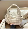 Bolsa Nuvem Plissada na Axila de Design de Nicho para Mulheres Estilo Outono Inicial 2025 Bolsa de Ombro Transversal Casual de Grande Capacidade
