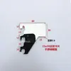 Piezas de soldadura de tubo cuadrado Tarjeta en U Lámina de sellado Deflector Montante A Columna de escalera Accesorios Colgador delantero Colgador lateral Pieza montada en pared Tapón Accesorios para vitrina de exposición
