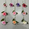 Dalia Artificial de Cabeza Única de Tamaño Mediano Flor Falsa Decoración de Piso para Salón de Bodas Flor Artificial Plástico Arreglo Floral DIY