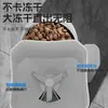 Comedero automático para mascotas con control remoto por aplicación, dispensación de comida programada y pantalla visual, adecuado tanto para gatos como para perros.