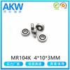 Los fabricantes de Cixi suministran directamente rodamientos en pulgadas MR104K L-1040X2 abiertos 4*10*3mm rodamientos miniatura especiales