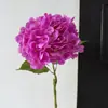 Flores de hortensia artificiales realistas estilo coreano con un toque de alta gama, flores artificiales realistas para decoración del hogar y la sala de estar, flores artificiales de calidad de exportación
