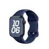 Pulseira de silicone monocromática Apple com fivela de borboleta 8 fivelas para apple watchs8/9/10 pulseira de relógio esportivo