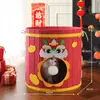 Rascador para gatos, cama para gatos, árbol para gatos, tamaño pequeño, no requiere espacio, poste rascador de sisal, estructura de varias capas, plataforma para saltar, accesorios de juguetes para gatos