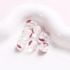 Cuentas redondas de vidrio de colores de 10 mm con forma de corazón, agujero recto, cuentas sueltas, pulsera, collar, accesorios de joyería DIY