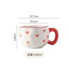 Taza de café y plato de cerámica pintados a mano estilo retro, juego de taza para beber de alto valor hecha a mano japonesa, taza para latte para té de la tarde