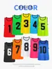 Colete de malha listrado sem alças transfronteiriço para equipe com números, padrões e emblemas escolares personalizados para eventos esportivos e uniformes de team building atacado