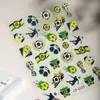 Pegatinas de Arte para Uñas Minimalistas Repujadas Elemento de Fútbol Copa del Mundo 2026 Pegatinas Ins Hechas a Mano Trofeo Pegatinas DIY para Diario