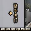 Letrero de puerta de acrílico para llevar exprés, decoración de placa de puerta, letrero decorativo creativo tridimensional para puerta de entrada