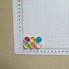 Novos Acessórios Pequenos Meio-Círculo Coloridos Transparentes com Glitter de Resina DIY Cola de Creme Capinha de Celular Presilha de Cabelo Crocs