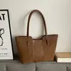 Bolso Vintage Mate 2026 Nueva Moda Bolso de Hombro Grande para Mujer con Sensación de Bolso de Mano Bolso Tote