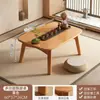 Mesa plegable para mirador para uso doméstico, mesa de café pequeña Tatami, mesa para alféizar de ventana, mesa de cama para comer, mesa baja, mesa de estudio