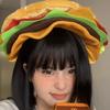 Sombrero Divertido de Hamburguesa Boina Rara Sombrero Lindo de Orejas de Gato Sombrero Estilo Cosplay de Cumpleaños de Mcdonald's