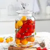 Frasco Sellado Transparente Grueso con Forma de Corazón Transfronterizo Botella de Miel y Limón Frasco de Almacenamiento de Alimentos y Té Hogareño