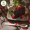 Conjunto de Talheres Descartáveis (Faca, Garfo, Colher), Embalagem para Sobremesa Estilo Ocidental, Colher de Madeira 16cm, Ecológico e Biodegradável