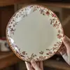 Platos para Cena de Nochevieja, Vajilla Cerámica para el Hogar, Vajilla de Gama Alta, Platos al por Mayor, Platos de Forma Irregular Estilo Occidental, Platos de Presentación Comerciales para Hotel