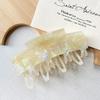 Pinza para el Cabello de Ácido Acético Real para Mujer Pinza Grande Blanca con Purpurina Pinza para el Cabello Retro Francesa Elegante Accesorios para el Cabello Pinza para el Cabello al por Mayor