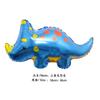 Balão de Folha de Alumínio Dinossauro Overlord Dinossauro Verde Desenho Animado com Coroa Triceratops Raptor Dinossauro Fofo Balão Atacado