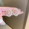 Pendientes de plata con borlas y perlas de cristal de lujo de Super Fairy con aguja, pendientes de moda de alta gama europeos y americanos para mujer.