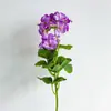 Venta al por mayor de fábrica Flores artificiales Transfronterizo Temu Amazon Flor de Begonia de 2 cabezas Geranio Flores artificiales Hogar Flores de seda