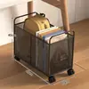 Caja de almacenamiento de libros para aulas de estudiantes, estante móvil para bolsas de libros debajo del escritorio, caja de almacenamiento de libros