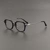 Armazón de gafas de placa retro clásico DTX413 con placa se puede combinar con gafas para miopía armazón grande artefacto de maquillaje