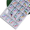 Taladro de imitación austriaco de alta calidad, de forma especial, de fondo plano, cosido a mano, con hebilla plana en forma de S, para bricolaje, accesorios de joyería con diamantes de imitación para ropa, taladro de vidrio