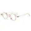 Gafas Multilaterales Cuadradas Redondas Anti Luz Azul ins Unisex Lente Plana Versátiles de Moda Estilo Japonés Europeo Transfronterizo