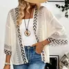 Venta Caliente Transfronteriza Popular en Amazon Estilo Europeo y Americano Prendas de Punto Elegante Cárdigan con Mangas de Campana Camiseta Fabricante Mayorista