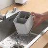 Estante de Almacenamiento de Cocina Personalizado, Soporte Multifuncional para Palillos con Drenaje, Estante de Almacenamiento para el Hogar, Caja de Almacenamiento para Cucharas, Palillos al por Mayor