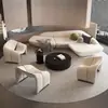 Sofá de Esquina No Convencional, Estilo Lujo Ligero, Adecuado para Oficinas de Ventas, Vestíbulos de Hoteles, Salones de Belleza, Oficinas, Áreas de Descanso para Negocios, Recepción y Áreas de Reuniones