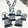 Explosiones Transfronterizas Conejito de Pascua Huevo 3D Acrílico Tridimensional Escritorio Mesa Decoración Festiva Adorno Hueco Mesa