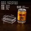 Caixa Plástica Transparente Retangular Pequena com Tampa Material PS de Grau Alimentício Embalagem para Doces Presentes Acessórios