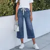 2026 Amazon, Pantalones Capri Populares de Mezclilla, Lavado Desgastado, Pantalones Casuales, Versátiles y con Estilo