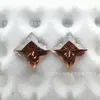 Trevo de Quatro Folhas Colorido Corte Radiante Zircônia Pedra Solta Zircônia Cúbica Acessórios de Joias Transfronteiriços Acessórios de Pedras Preciosas
