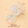 Cuentas Redondas Coloridas Degradadas de Alto Brillo No Porosas Accesorios de Pegamento Crema Hechos a Mano DIY Adornos Hechos a Mano Accesorios de Pegamento Crema DIY