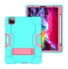 Para iPad pro11 ranura para lápiz contraste de color robot 10.2 funda protectora mini5 silicona anticaída funda dura plana