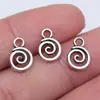 11X8Mm 0.4g Multicolor Export Liga de Zinco Acessórios para Joias Série Geométrica Pingente Espiral