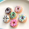 Simulação Comida e Jogo Donut Jóias DIY Acessórios Creme Cola Celular Shell Beleza Chaveiro Pingente Materiais Artesanais