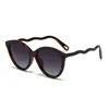 Gafas de sol de moda 2025 con diseño de ola para mujer, Protección solar, Protección UV, Gafas de sol para conducir, Polarizadas