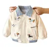 Chaqueta Infantil 2026 Primavera y Otoño Estilo Nuevo Niños Niñas Solapa Versátil Chaqueta Ropa Exterior para Bebé Otoño e Invierno Engrosada