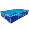 Soporte Móvil para Estanque de Peces de Lona para Exteriores, Estanque de Peces Grande de Lona, Depósito de Agua Plegable Rectangular