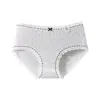 Calzones de algodón puro para niñas, estilo universitario, con estampado lindo, de cintura media, transpirables, antibacterianos 10A, entrepierna extendida, ropa interior para niñas que cubre las caderas