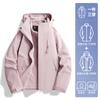 Chaqueta Nasa para Mujer Petite 2025 Nueva de Color Sólido Primavera y Otoño Tres en Uno Repelente al Agua Chaqueta de Senderismo