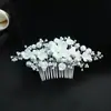 Tocado de Perlas y Cristales Tejido a Mano, Diadema de Novia, Peine para el Cabello, Pasador de Lujo Ligero, Accesorios para el Cabello de Performance para Niñas