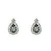 Brincos de Prata S925 com Pino de Agulha, Formato de Gota com Esmeralda, Estilo Exótico com Toque de Luxo, Totalmente Cravejados com Diamantes, Super Brilhantes, Brincos Versáteis e Elegantes para Mulheres